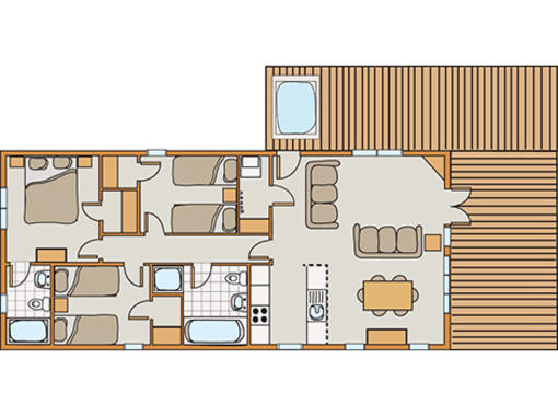 Floor plan of Skyline view spa